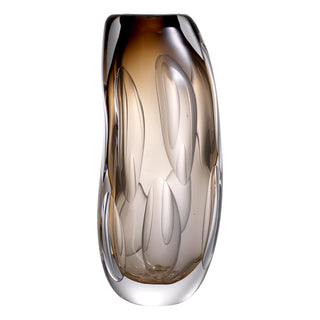 Vase Sianni L brown glass