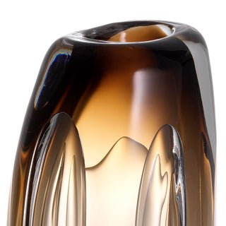 Vase Sianni L brown glass