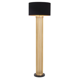 Floor Lamp Condo antique brass finish incl shade