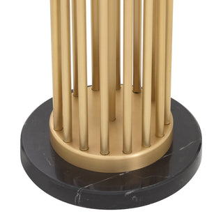 Floor Lamp Condo antique brass finish incl shade