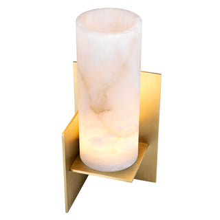 Table Lamp Frisco antique brass finish alabaster