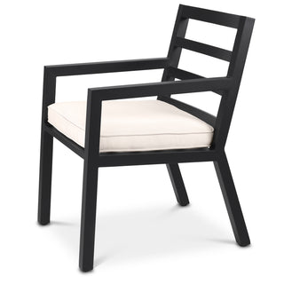 Outdoor Dining Chair Delta black sunbrella canvas
