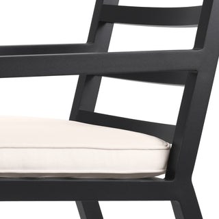 Outdoor Dining Chair Delta black sunbrella canvas
