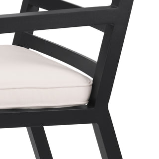 Outdoor Dining Chair Delta black sunbrella canvas