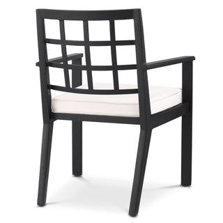 Outdoor Dining Chair Cap-Ferrat black sunbrella canvas