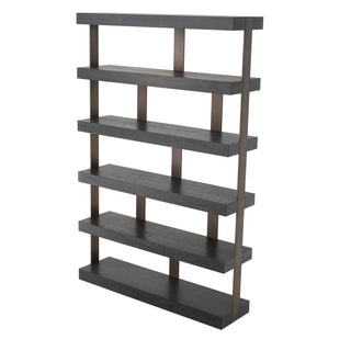 Cabinet Dalmar charcoal grey oak veneer