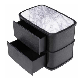 Nightstand Cabana charcoal grey oak veneer