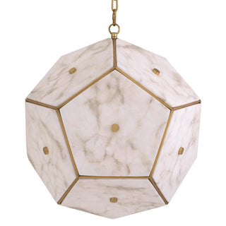 Lantern Gallo antique brass finish