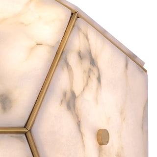 Lantern Gallo antique brass finish