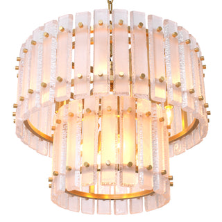 Chandelier Blason antique brass finish