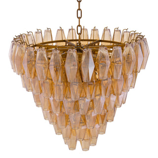 Chandelier Benini S antique brass finish