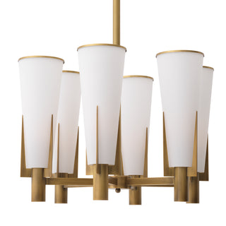 Chandelier Dino antique brass finish
