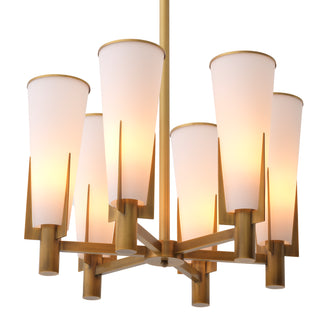 Chandelier Dino antique brass finish
