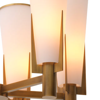Chandelier Dino antique brass finish