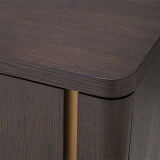 Dresser Modesto mocha crown oak veneer