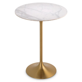 Bar Table Tazio white marble look top