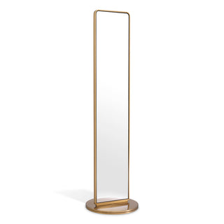 Floor Mirror Novo brushed brass finish