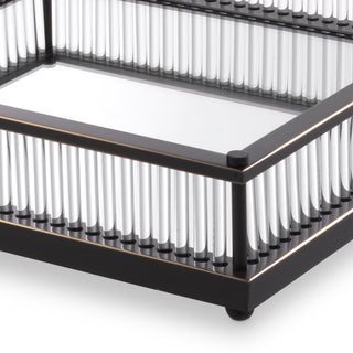 Tray Cora square bronze highlight finish