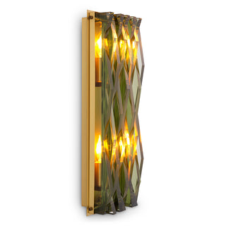 Wall Lamp Nuvola L antique brass finish