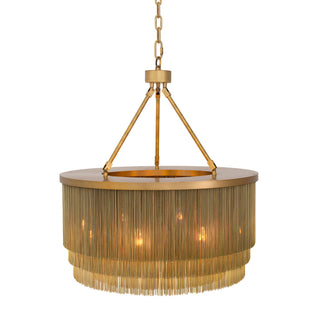 Chandelier Tissot S antique brass finish