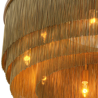 Chandelier Tissot L antique brass finish