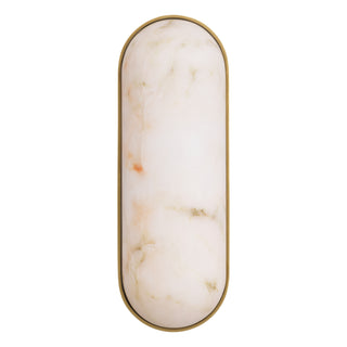 Wall Lamp Sumo antique brass finish alabaster