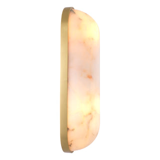 Wall Lamp Sumo antique brass finish alabaster
