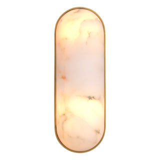 Wall Lamp Sumo antique brass finish alabaster