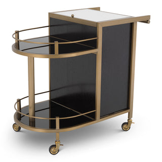Trolley Bellini brushed brass finish