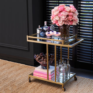 Trolley Beverly Hills brushed brass finish