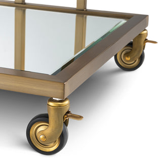 Trolley Beverly Hills brushed brass finish