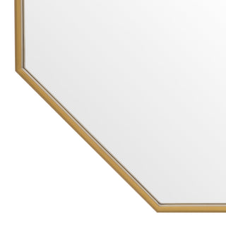 Mirror Tavolino brushed brass finish