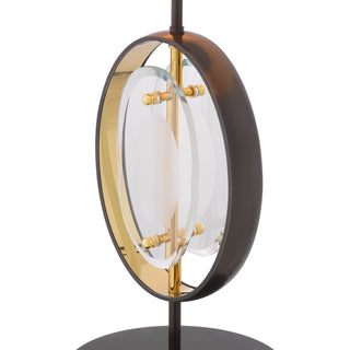 Table Lamp Vincente gunmetal finish gold finish
