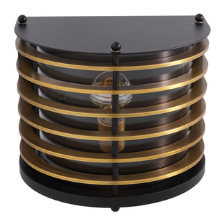 Outdoor Wall Lamp Logan black finish clear glass UL