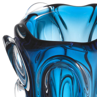 Vase Aila L blue glass