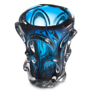 Vase Aila S blue glass
