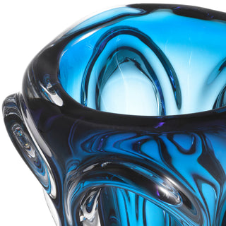 Vase Aila S blue glass