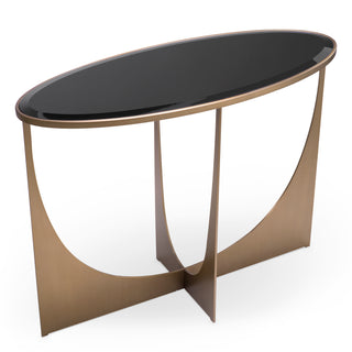 Console Table Elegance brushed brass finish