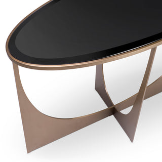 Console Table Elegance brushed brass finish