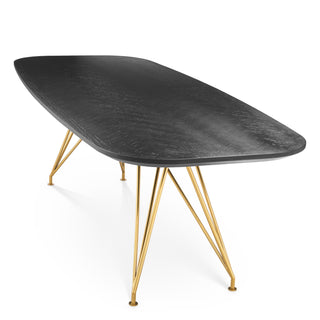 Dining Table Levante charcoal oak veneer