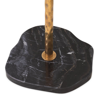Coatrack Stern vintage brass finish black marble base
