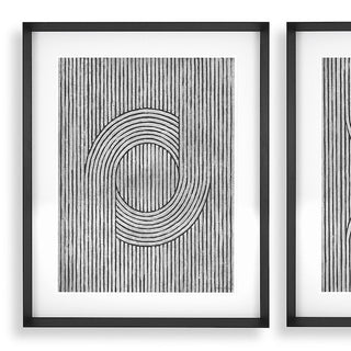 Print Cedar grooves set of 2