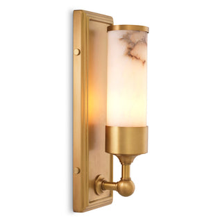 Wall Lamp Valentine antique brass finish alabaster