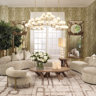 Mirror Le Royal antique gold