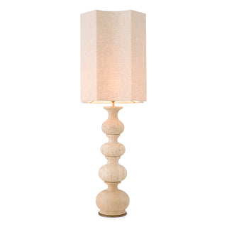 Table Lamp Mabel travertine incl shade