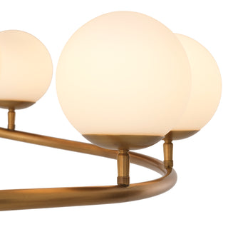Chandelier Brissac antique brass finish