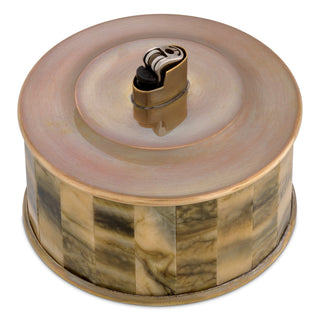 Lighter holder Bonham vintage brass finish