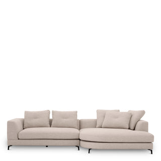 Sofa Moderno S aveiro sand right
black feet