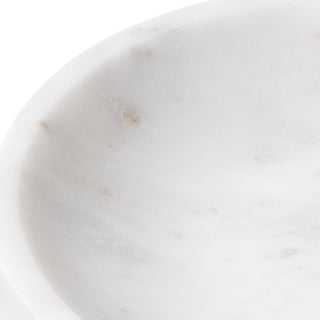 Bowl Moca white marble