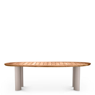 Outdoor Dining Table Free Form natural teak